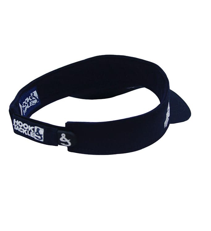 Navy Blue Open Top Fishing Visor with Moisture Transport Fabric