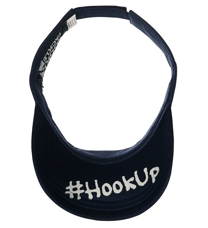 Navy Blue Open Top Fishing Visor with Moisture Transport Fabric
