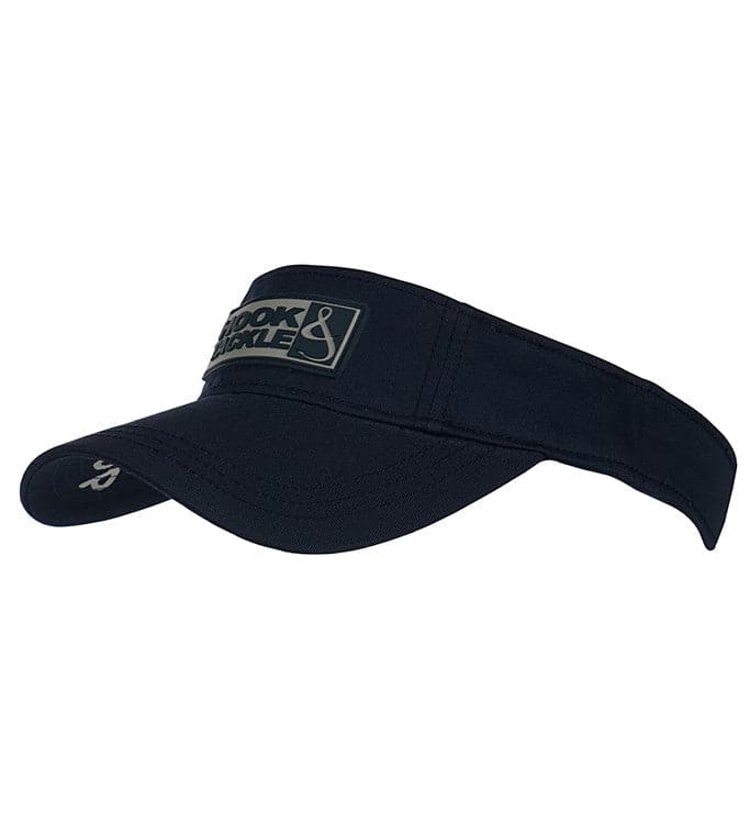 Navy Blue Open Top Fishing Visor with Moisture Transport Fabric