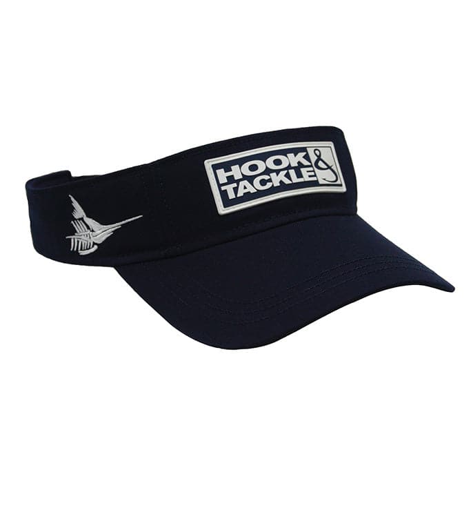 Navy Blue Open Top Fishing Visor with Moisture Transport Fabric