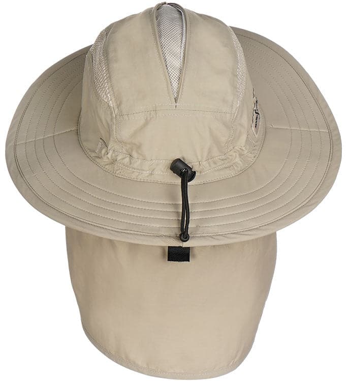 Mangrove Air/X UV Fishing Sun Hat with Neck Flap Beige