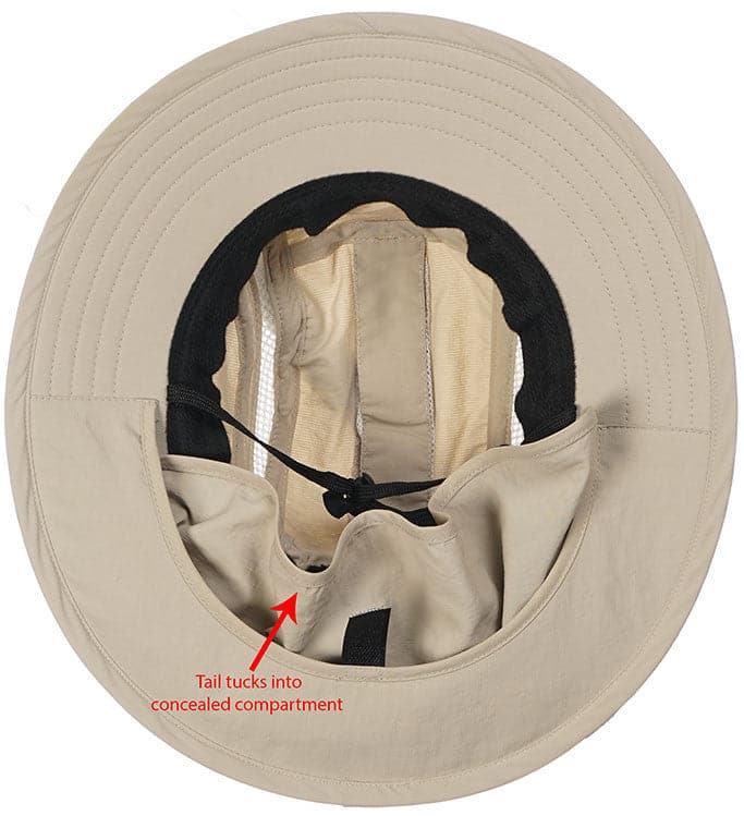 Mangrove Air/X UV Fishing Sun Hat with Neck Flap Beige
