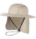 Mangrove Air/X UV Fishing Sun Hat with Neck Flap Beige
