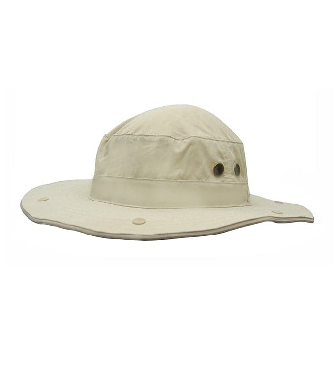 Beige Fishing Sun Hat with Detachable Mosquito Net Protection - Image 2