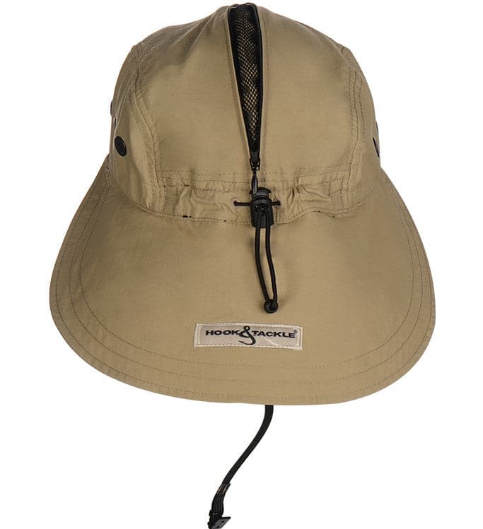 Bahama Flats Air/X Fishing Hat with Neck Flap Sun Protection Tan - Image 3
