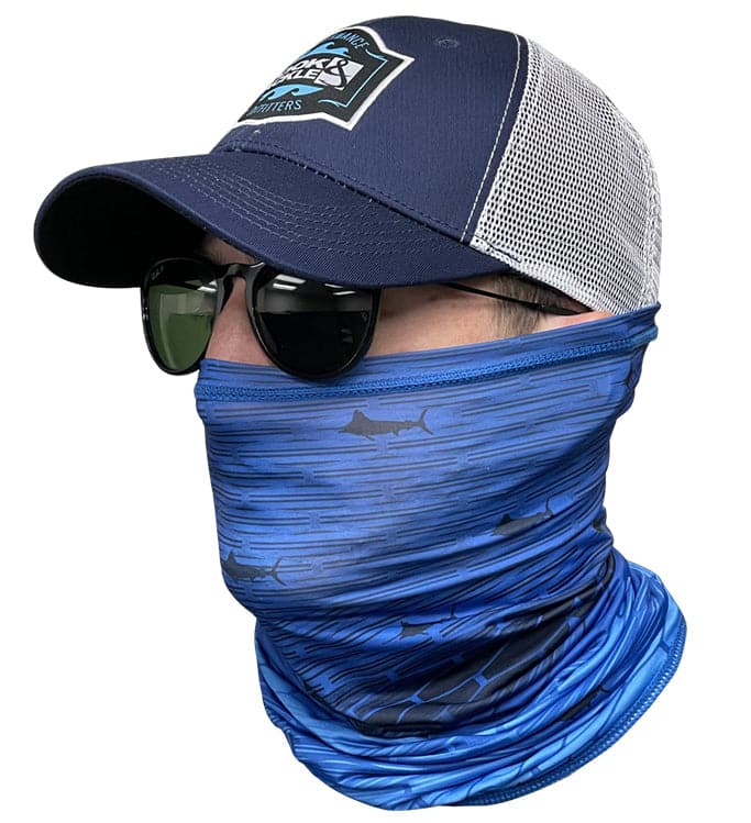 Marlin Gradient Fishing Neck Gaiter with UPF Sun Protection