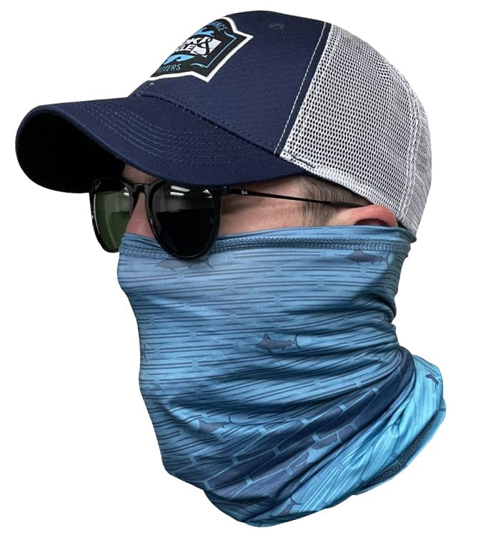 Marlin Gradient Fishing Neck Gaiter with UPF Sun Protection