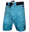 Men's Geo Camo Blue Stretch Fishing Boardshorts