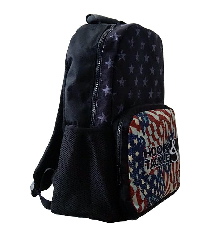 Patriot Fishing Tackle Backpack in Red White and Blue