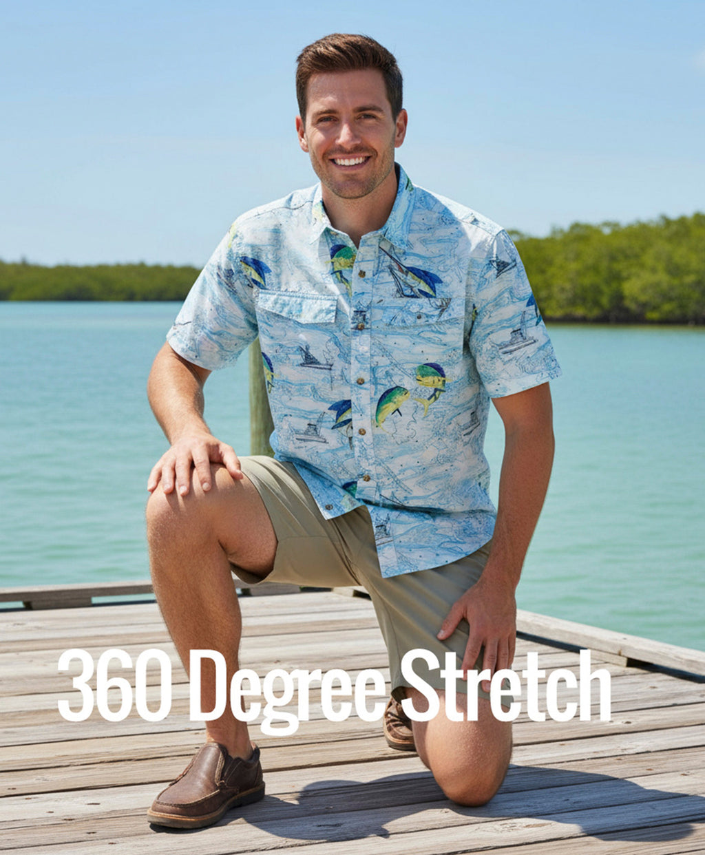 Men's Hi-Tide Hybrid 360 Stretch Fishing Shorts - Image 4