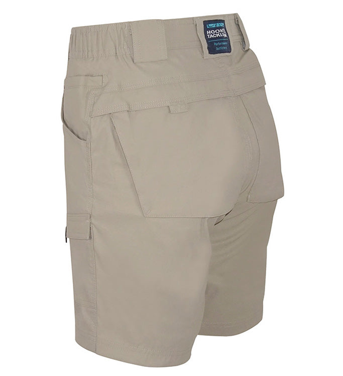 Men's Barrier Reef Stretch Performance Fishing Shorts Khaki - Image 2