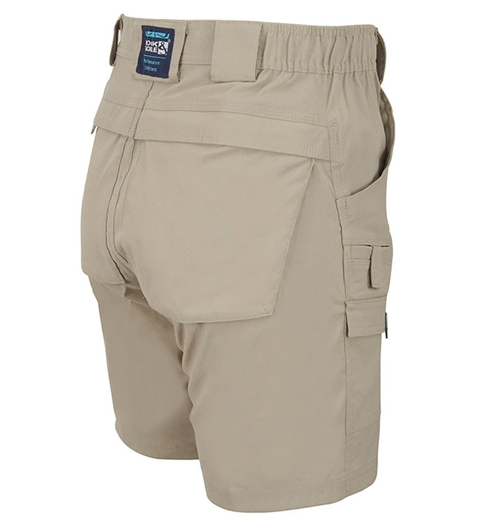 Men's Barrier Reef Stretch Performance Fishing Shorts Khaki - Image 3