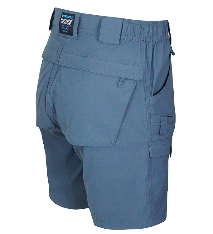 Men's Barrier Reef Stretch Performance Fishing Shorts Khaki - Image 6