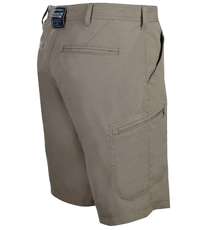 Men's Driftwood Stretch Cargo Fishing Shorts in Charcoal
