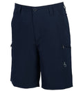 Men's Driftwood Stretch Cargo Fishing Shorts in Charcoal