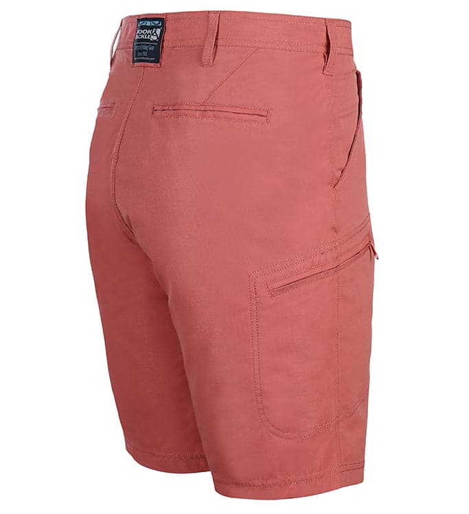 Men's Driftwood Stretch Cargo Fishing Shorts in Charcoal