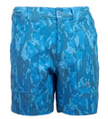 Geo Camo Lightweight Stretch Fishing Shorts for Men