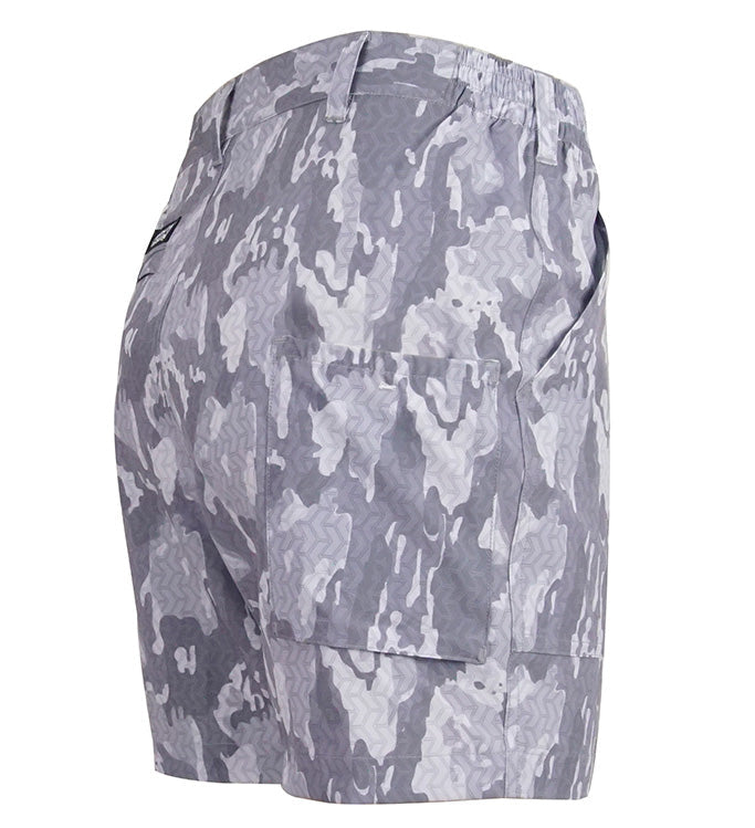 Geo Camo Lightweight Stretch Fishing Shorts for Men