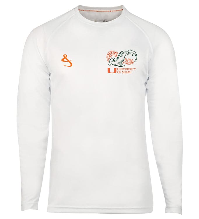 University of Miami Shark Research Long Sleeve Performance Shirt - Image 4