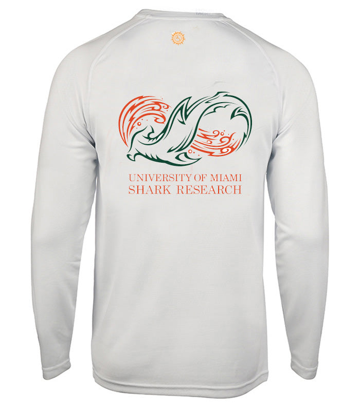 University of Miami Shark Research Long Sleeve Performance Shirt - Image 3