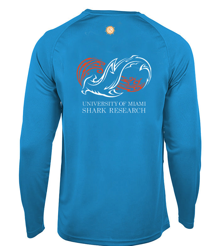 University of Miami Shark Research Long Sleeve Performance Shirt - Image 2