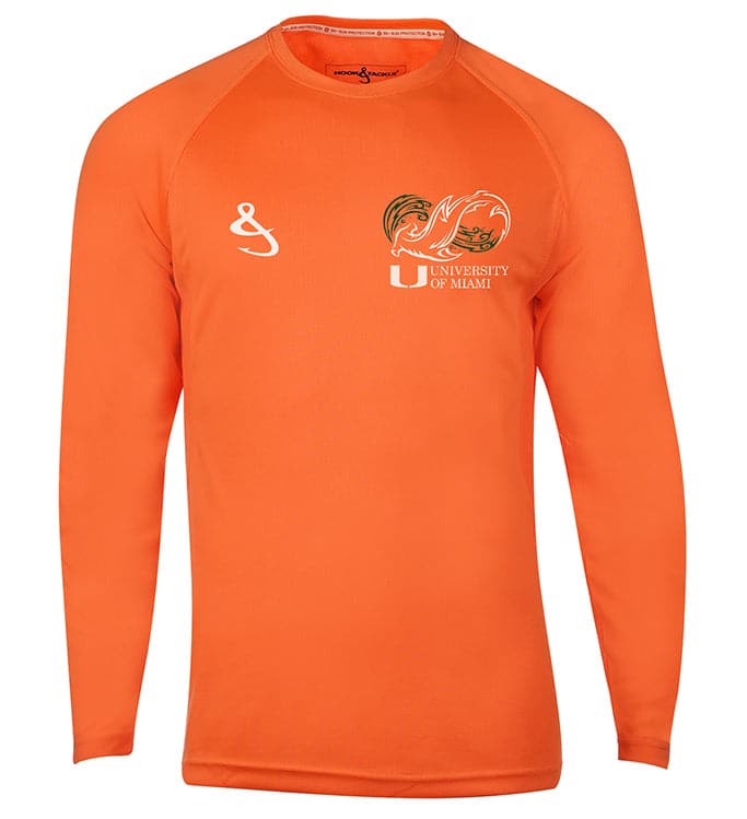University of Miami Shark Research Long Sleeve Performance Shirt - Image 6