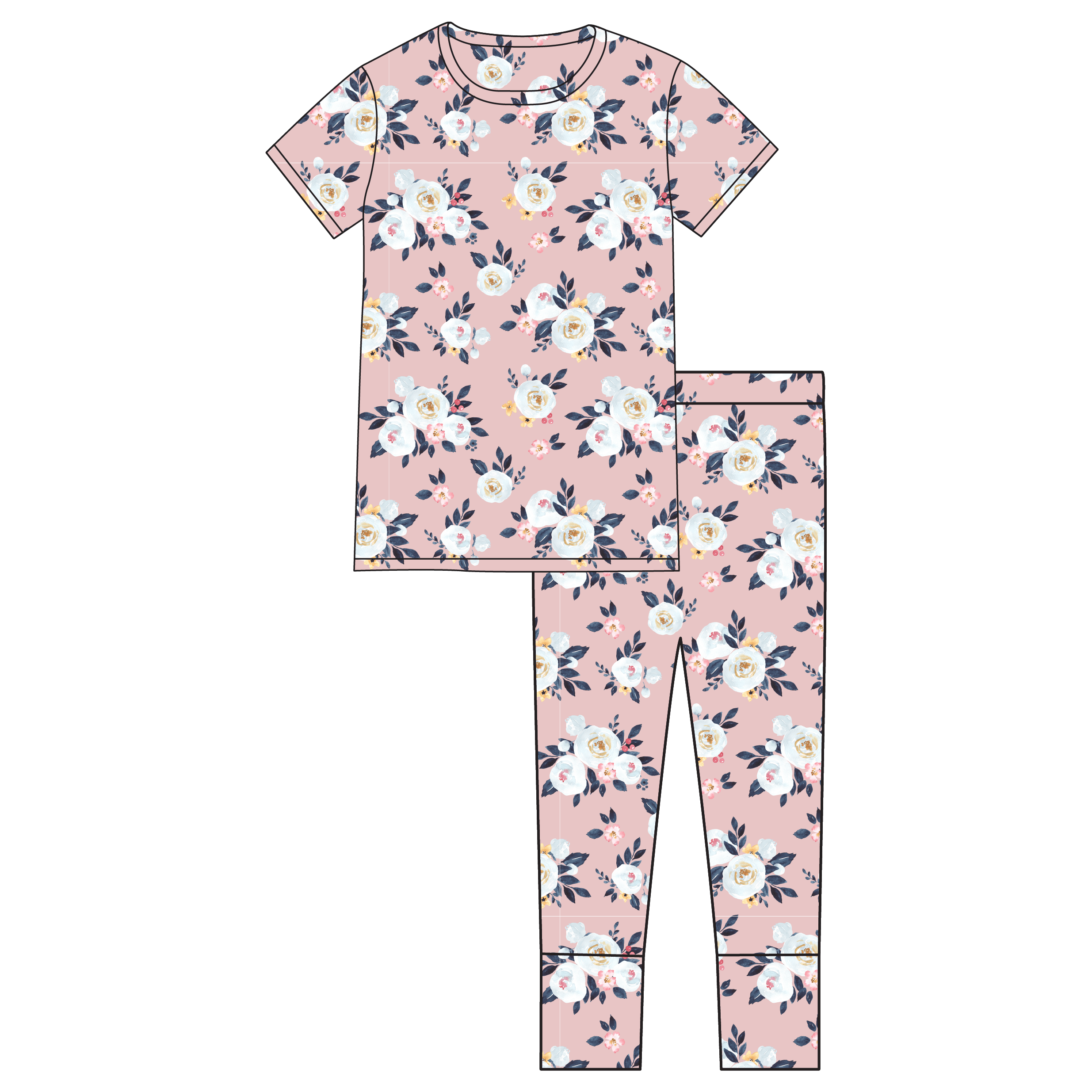 Maggie Floral Bamboo 2-Piece Set