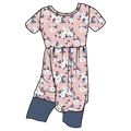 Maggie Floral Bamboo Short Sleeve Tunic + Short Set