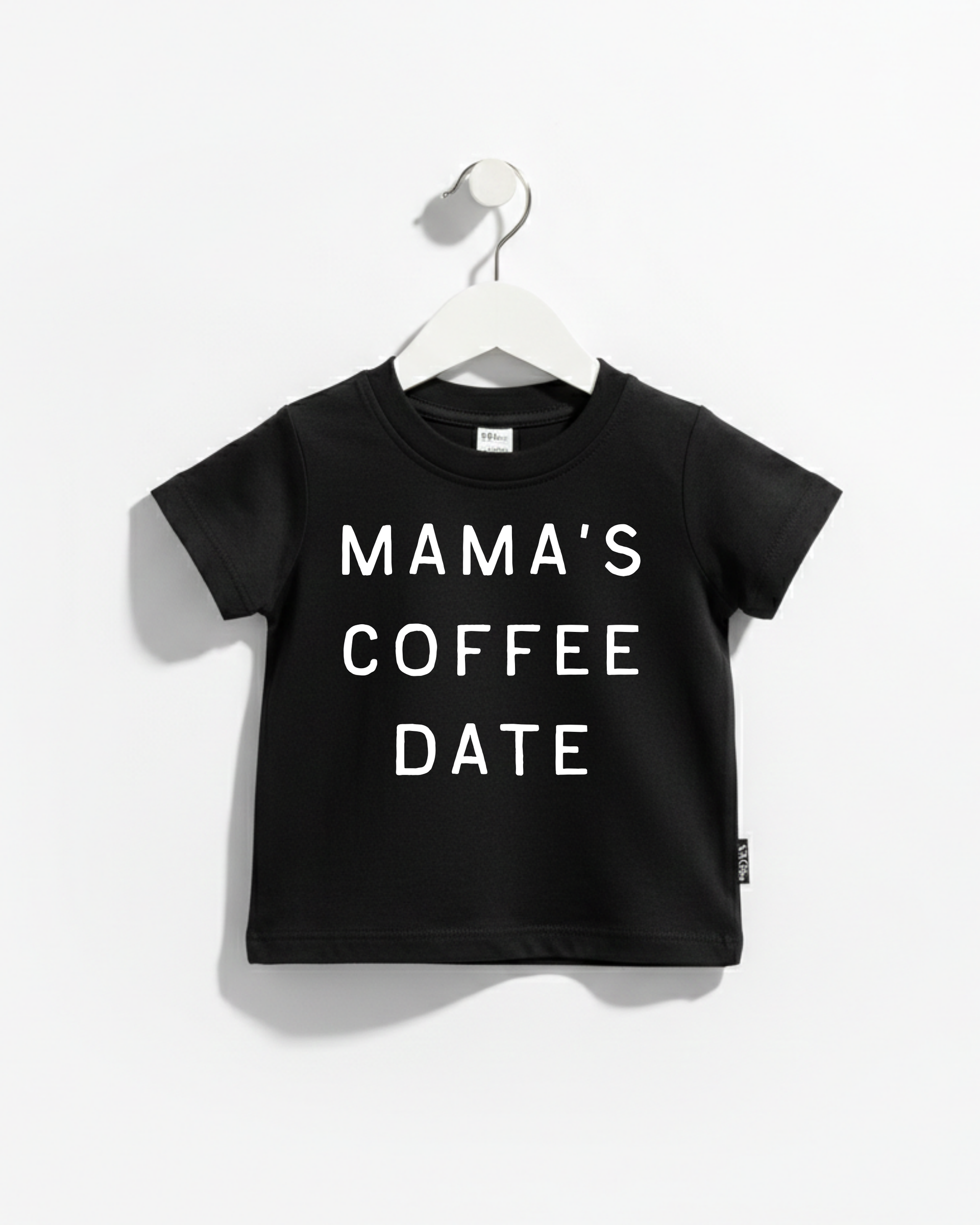 Mama's Coffee Date Graphic Tee - Casual Kids Cotton Shirt