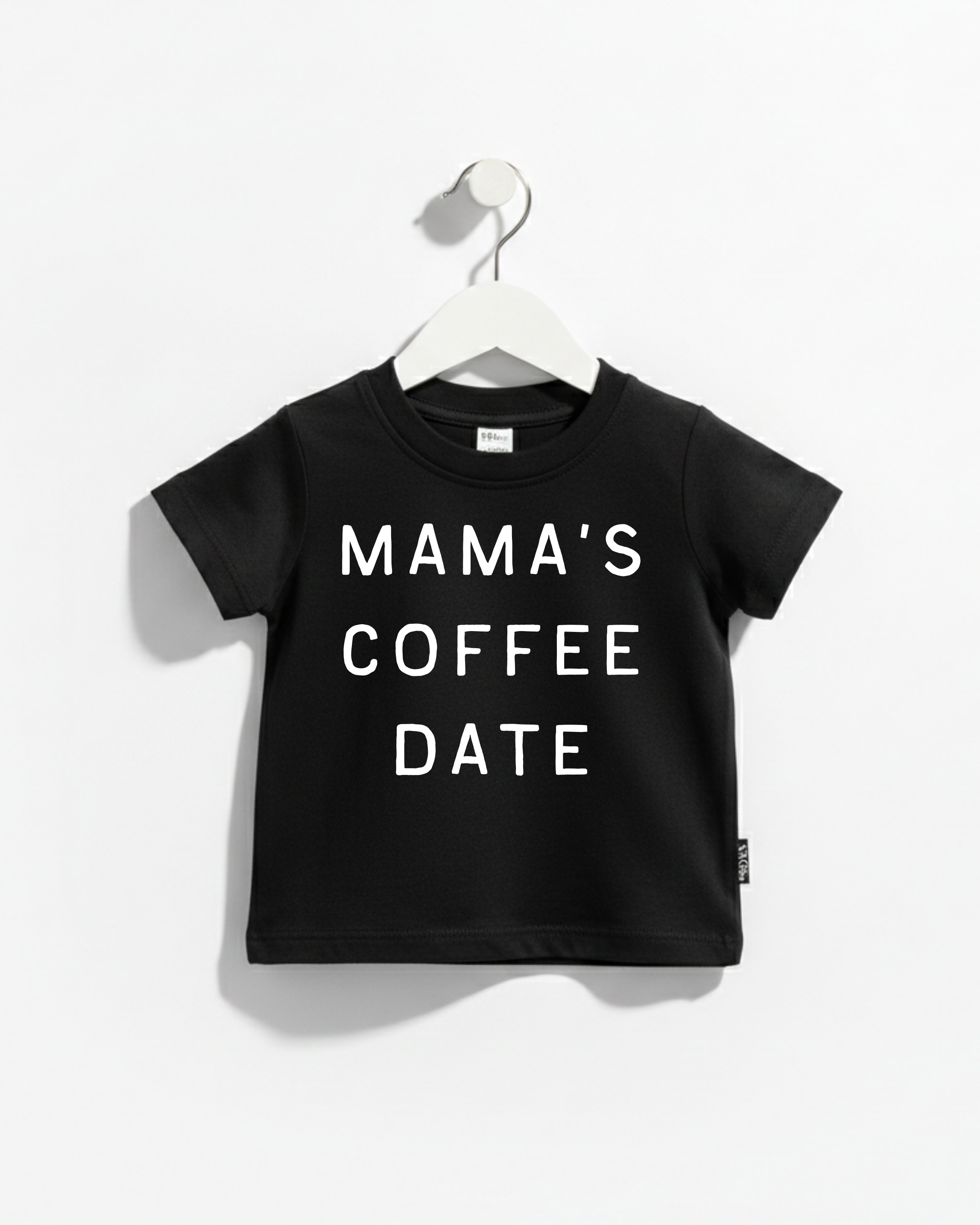 Mama's Coffee Date Graphic Tee - Casual Kids Cotton Shirt