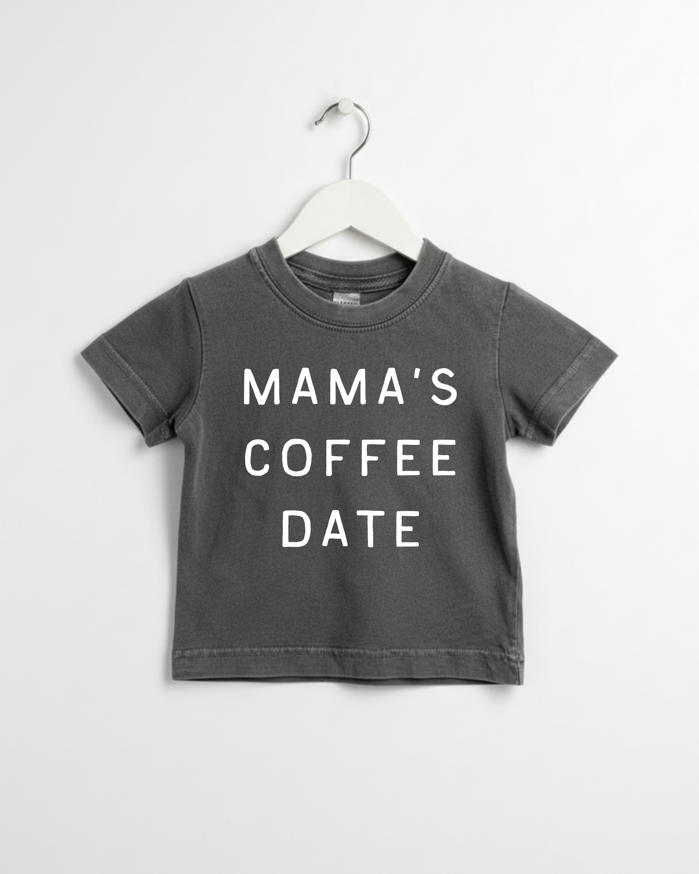 Mama's Coffee Date Graphic Tee - Casual Kids Cotton Shirt