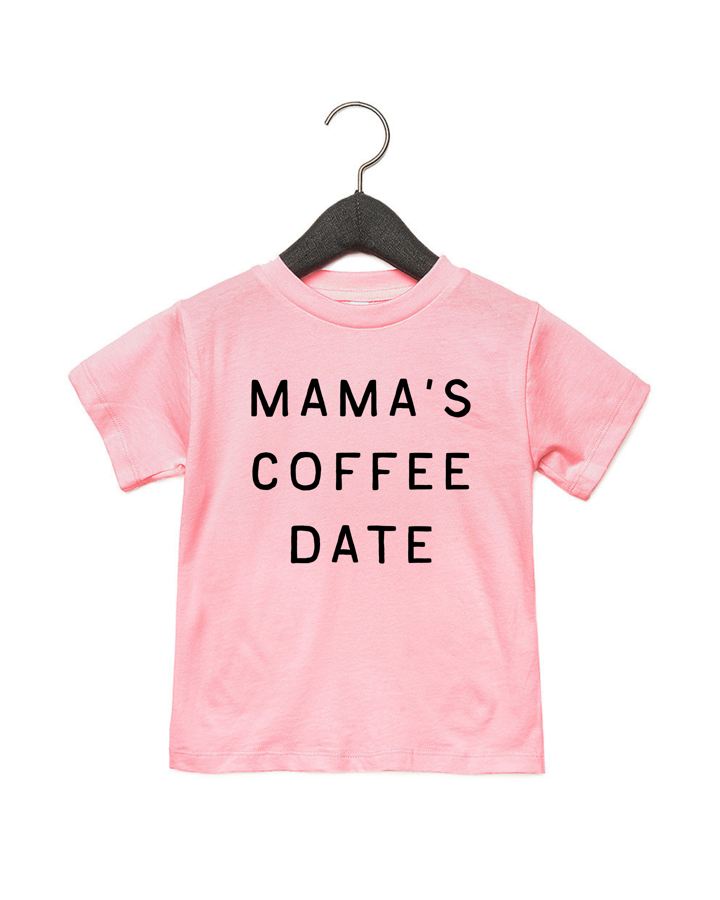 Mama's Coffee Date Graphic Tee - Casual Kids Cotton Shirt