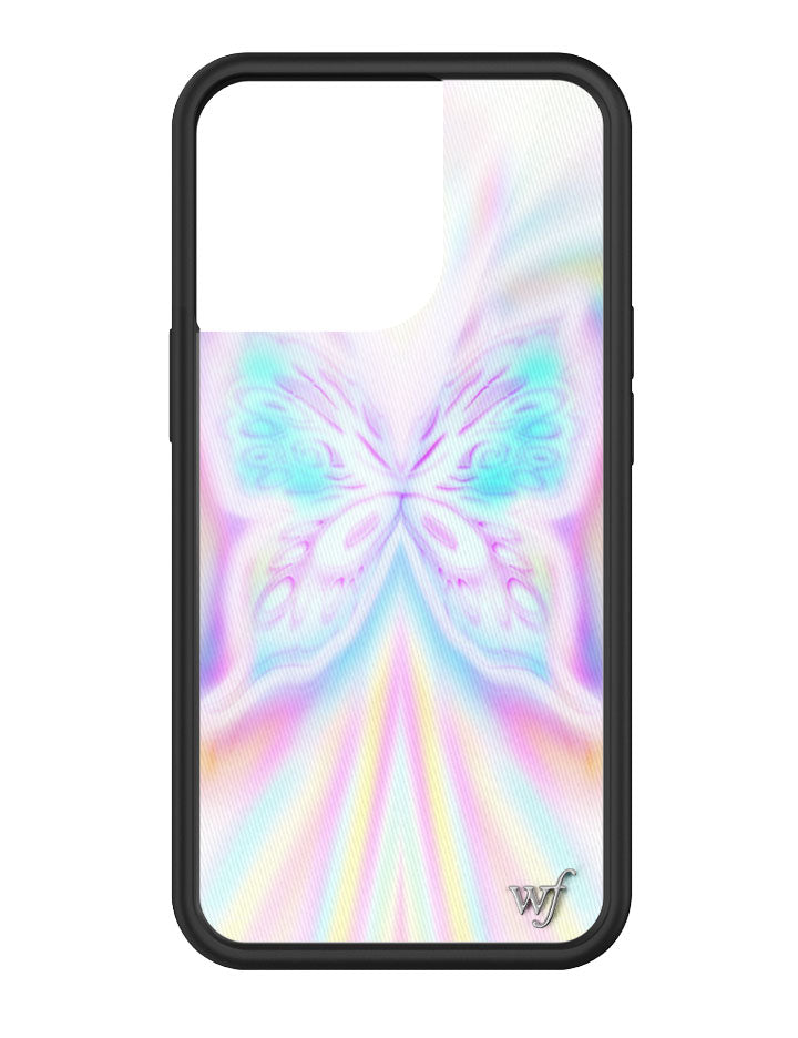 Manifest iPhone Case with Iridescent Butterfly Design