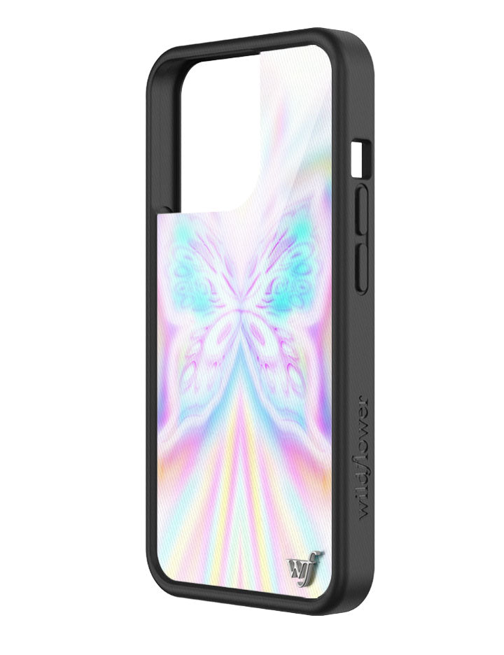 Manifest iPhone Case with Iridescent Butterfly Design