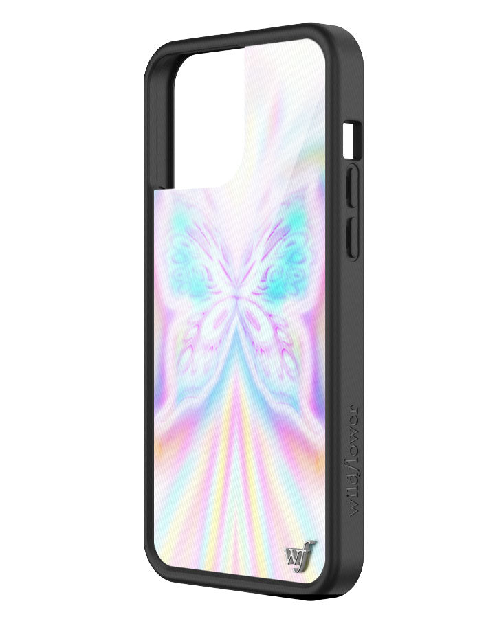 Manifest iPhone Case with Iridescent Butterfly Design