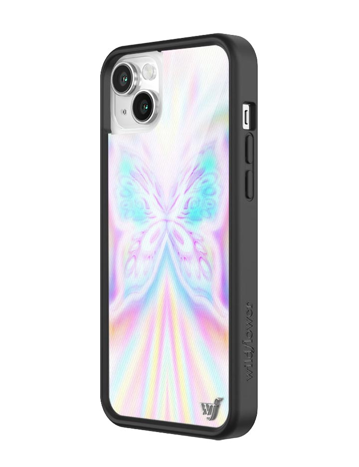 Manifest iPhone Case with Iridescent Butterfly Design