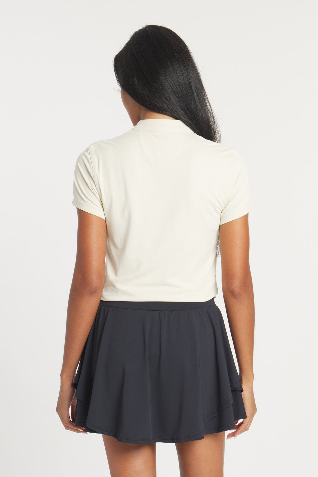Women's Catalyst Polo in Birch Mock Neck Performance Shirt - Image 5