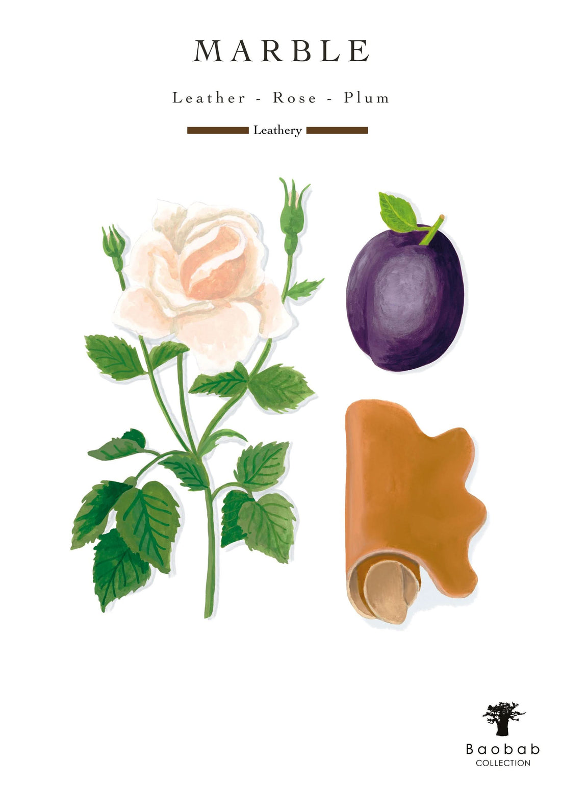 Baobab Collection Stones Marble Max 24 Candle