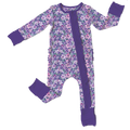 Marlee Purple Bamboo Ruffle Convertible Footie (Pre-Order)