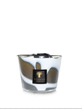Baobab Stones Agate Max 10 candle featuring a unique, artisanal stone-patterned glass design