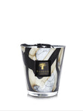 Baobab Collection Stones Marble Max 16 candle in grey marble-effect hand-blown glass