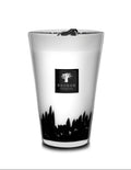 Baobab Collection Feathers Max 35 candle with black inlays in hand-blown glass.