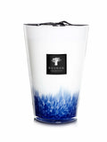 Baobab Feathers Touareg Max 35 candle with blue feathered pattern