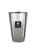 Baobab Platinum Max 35 candle in a silver-white glass vessel