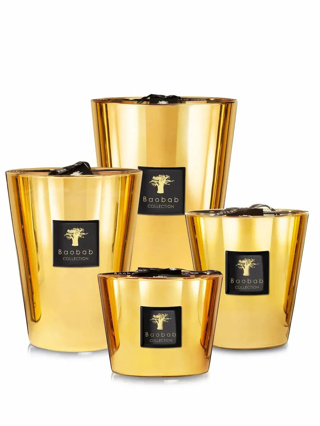 Aurum Max 16 Scented Candle in Gold and Rose Gold Glass