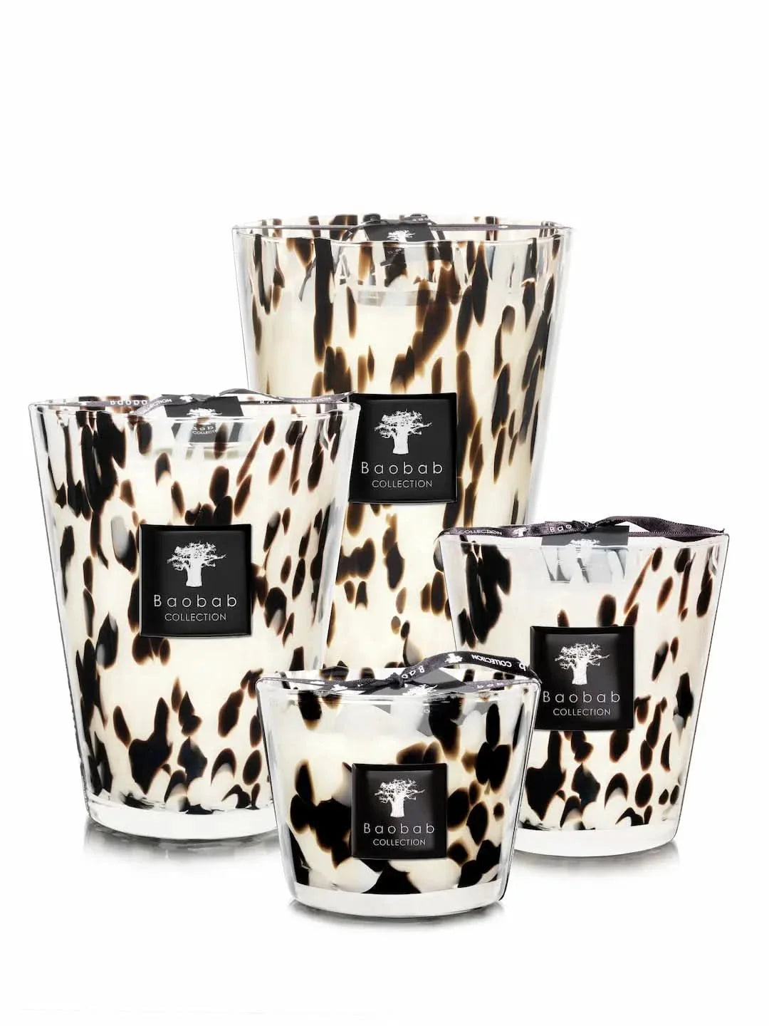 Black Pearls Max 16 Luxury Scented Candle in Hand-Blown Glass