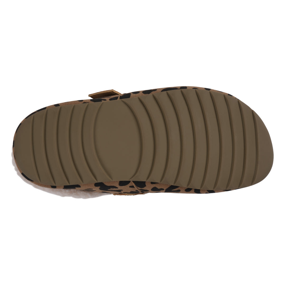 Women's Maylis Leopard Print Faux Fur Lined Mule Slipper - Image 5