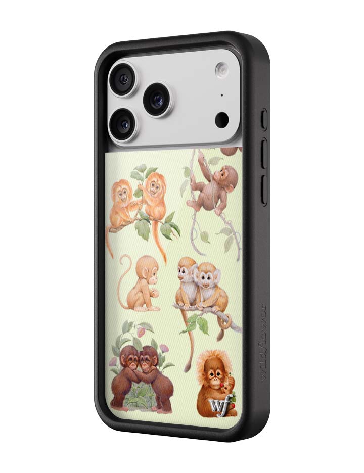 Monkey Biz iPhone Case with Jungle Monkey Print - Image 2