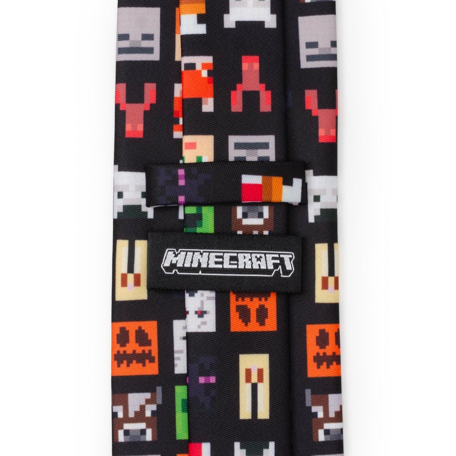 Minecraft Character Print Men's Necktie in Black - Image 5