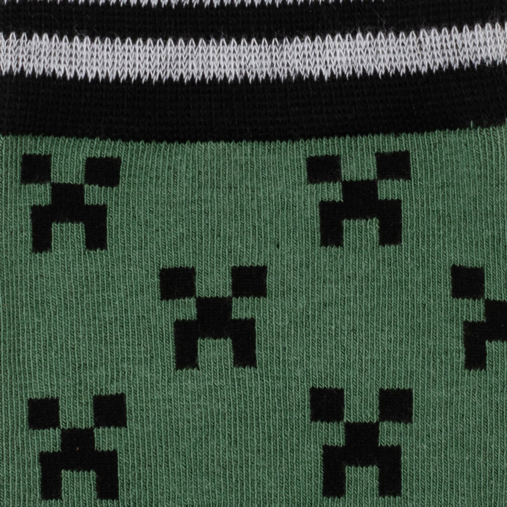 Minecraft Creeper Men's Crew Sock 3-Pair Gift Set - Image 8